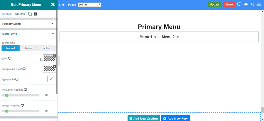 Menu Style Menu Style