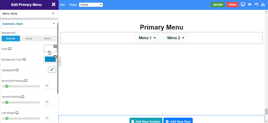 SubMenu Style SubMenu Style